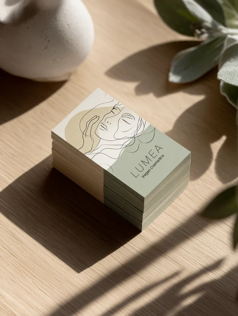 biglietti da visita Lumea Vegan Cosmetics